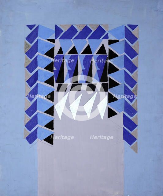 Untitled (Textile design no I),  c1925. Creator: Frances Hodgkins.