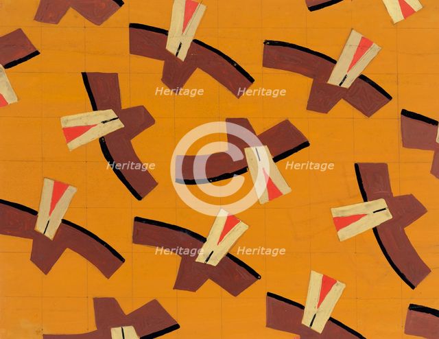 Untitled (Textile design no III),  c1925. Creator: Frances Hodgkins.