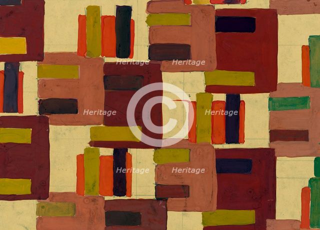 Untitled (Textile design no IV),  c1925. Creator: Frances Hodgkins.
