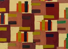 Untitled (Textile design no IV), c1925. Creator: Frances Hodgkins