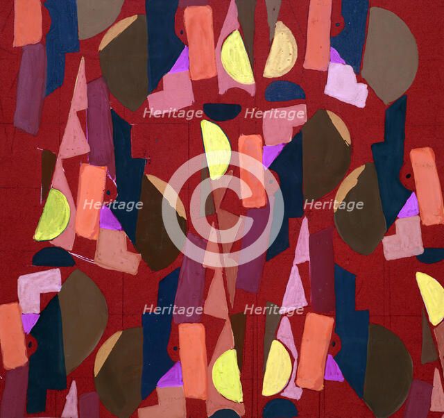 Untitled (Textile design no VI),  c1925. Creator: Frances Hodgkins.