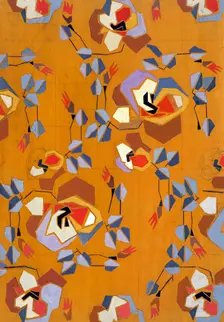 Untitled (Textile design no VII), c1925. Creator: Frances Hodgkins