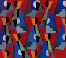 Untitled (Textile design no VIII), c1925. Creator: Frances Hodgkins