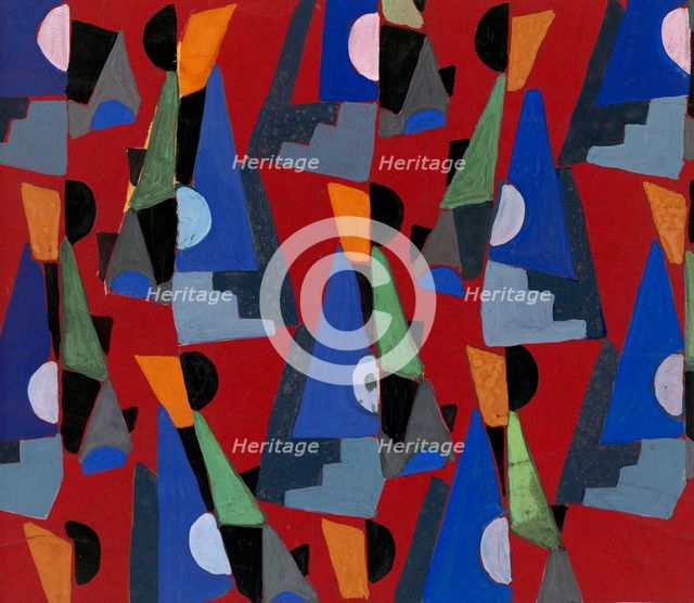 Untitled (Textile design no VIII),  c1925. Creator: Frances Hodgkins.