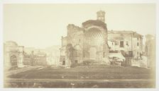 Untitled (Temple of Venus and Rome, Triumphal Arch and other ruins in Forum), c. 1857. Creator: Robert MacPherson