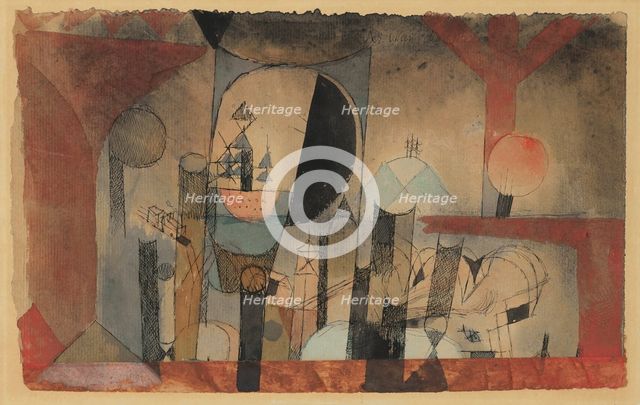 Untitled (The Man of the Journey), 1918. Creator: Klee, Paul (1879-1940).