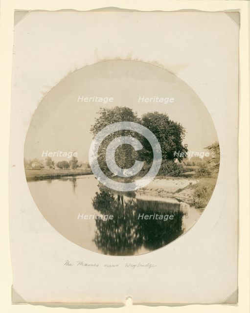 Untitled [The Thames near Weybridge], c. 1856.  Creator: Henry White.