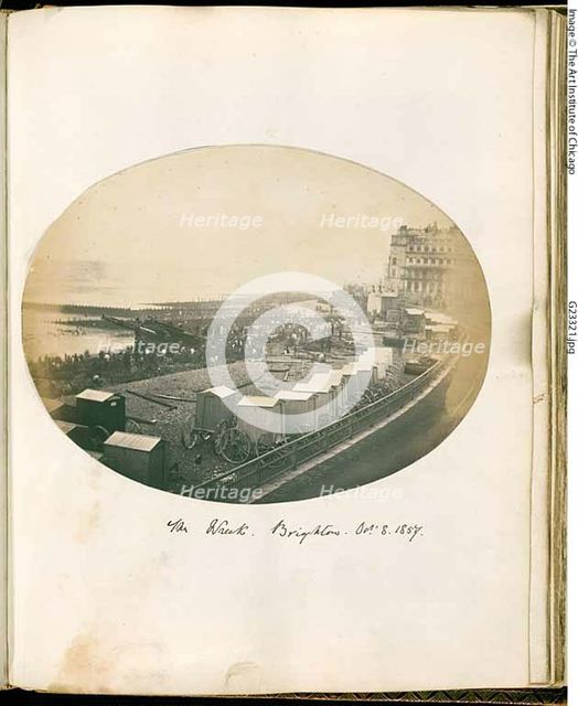 Untitled (The Wreck, Brighton), October 8, 1857. Creator: Unknown.