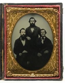 Untitled (Three Men), 1839/99. Creator: Unknown
