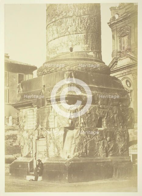 Untitled (Trajan's Column, Base), c. 1857. Creator: Robert MacPherson.