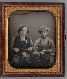 Untitled [two cobblers], 1853. Creator: Unknown