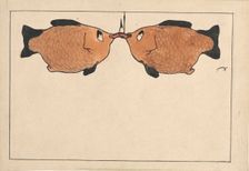 Untitled (Two fishes, a hook, a worm), 1901