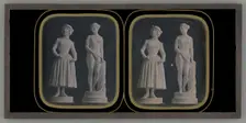 Untitled (Two Statues), 1853. Creator: Louis Jules Duboscq-Soleil