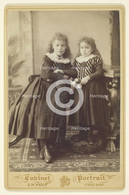 Untitled (Two Sisters), 1870/90. Creator: L. W. Felt.