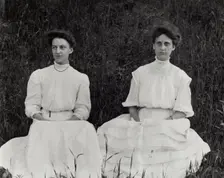 Untitled (Two Women in White), c1900, printed 1980. Creator: Wendell Hotter