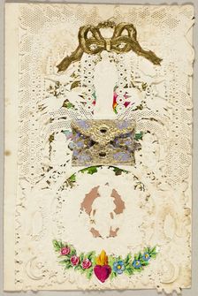 Untitled Valentine (Antique Figures and Birds), c. 1860. Creator: John Windsor