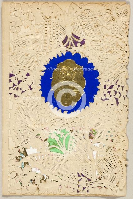 Untitled Valentine (Cupid and Butterflies), 1860/69. Creator: Berlin & Jones.