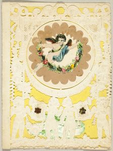 Untitled Valentine (Cupid with Garland), 1850/59. Creator: John Windsor