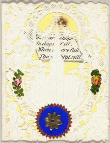 Untitled Valentine (Church), 1850/55. Creator: George Kershaw