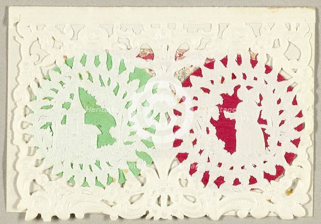 Untitled Valentine (Church and Couple), c. 1850. Creator: Thomas Wood.