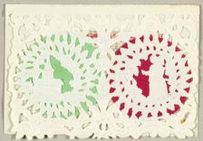 Untitled Valentine (Church and Couple), c. 1850. Creator: Thomas Wood