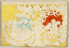 Untitled Valentine (Church and Cupid), 1850/59. Creator: Thomas Wood