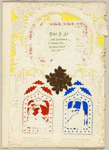 Untitled Valentine (Couple in the Country), 1850/59. Creator: Unknown