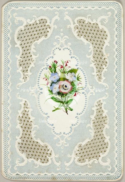 Untitled Valentine (Flowers), 1840/50. Creator: Unknown.
