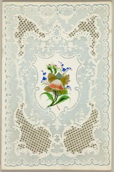 Untitled Valentine (Flowers), 1840/50. Creator: Unknown