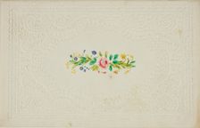 Untitled Valentine (Flowers), c. 1850. Creator: Unknown