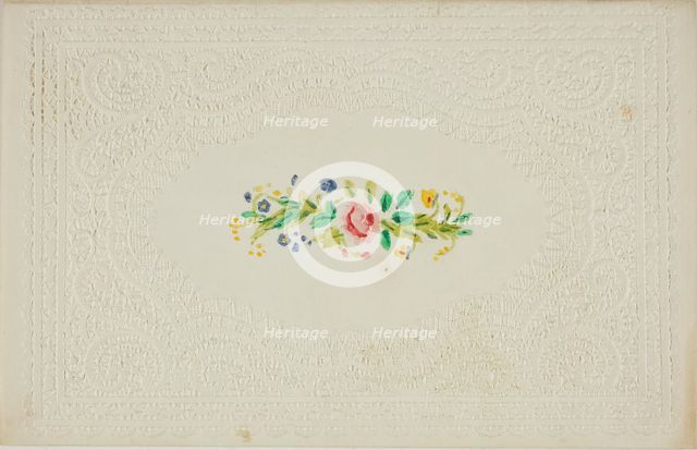 Untitled Valentine (Flowers), c. 1850. Creator: Unknown.