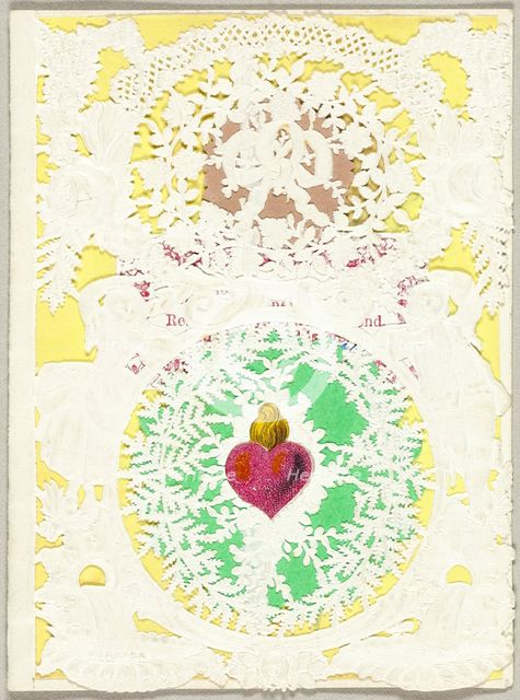 Untitled Valentine (Heart on Fire), 1850/59. Creator: John Windsor.