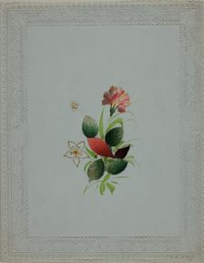 Untitled Valentine (Pink and White Flowers), n.d. Creator: Unknown