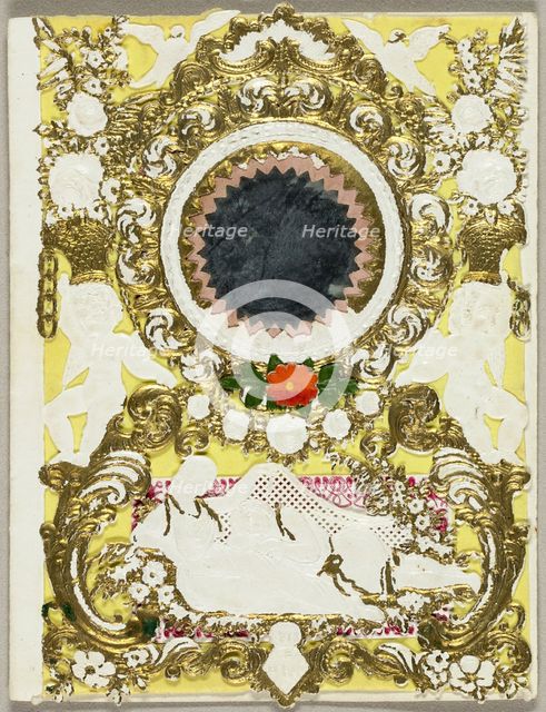 Untitled Valentine (Reclining Antique Couple), 1855. Creator: John Windsor.