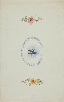 Untitled Valentine (Silver Dove), c. 1850. Creator: George Kershaw