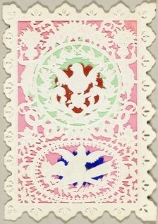 Untitled Valentine (Two Birds), 1860/69. Creator: Mullord Brothers