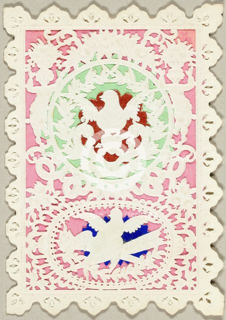 Untitled Valentine (Two Birds), 1860/69. Creator: Mullord Brothers.