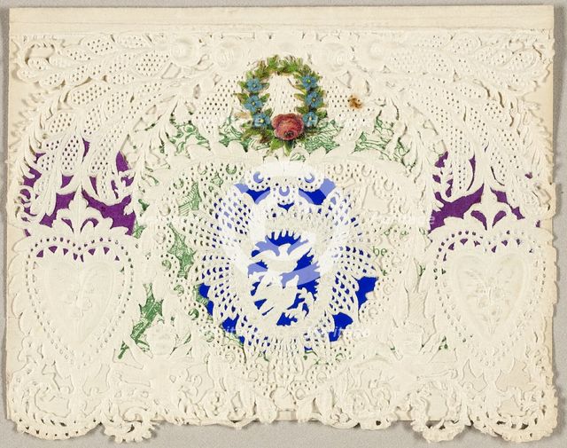 Untitled Valentine (Three Hearts), c.1865. Creator: Berlin & Jones.