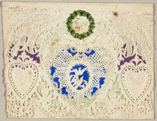 Untitled Valentine (Three Hearts), c.1865. Creator: Berlin & Jones