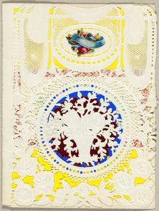 Untitled Valentine (Vase of Flowers), 1850/59. Creator: George Meek