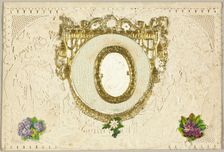 Untitled Valentine (Woman in Profile), 1860/69. Creator: John Windsor