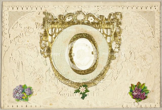 Untitled Valentine (Woman in Profile), 1860/69. Creator: John Windsor.