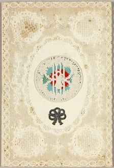 Untitled Valentine (Wreath with Rope Tie), c. 1850. Creator: Joseph Mansell