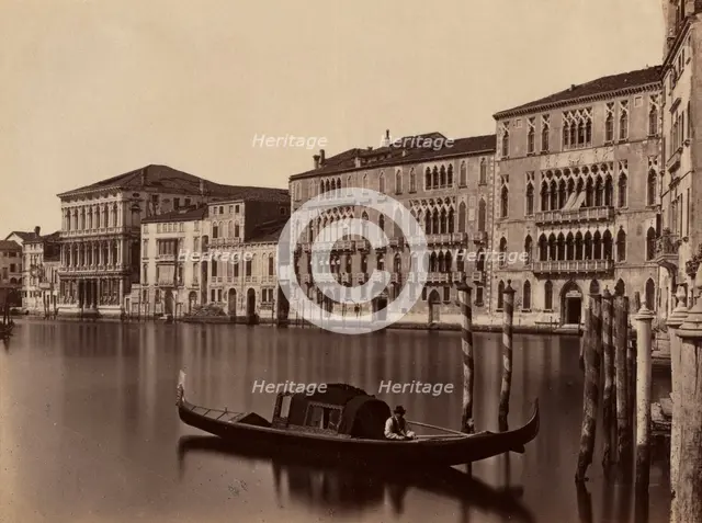 Untitled (Venetian Gondola), late 19th Century. Creator: Unidentified Photographer.