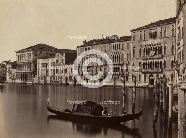 Untitled (Venetian Gondola), late 19th Century. Creator: Unidentified Photographer.