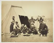 Untitled (Zouaves), 1857. Creator: Gustave Le Gray