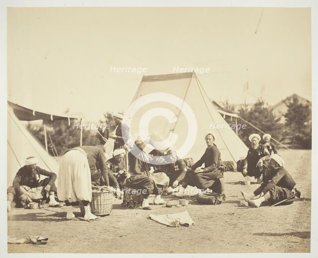 Untitled [Zouaves], 1857.  Creator: Gustave Le Gray.