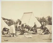 Untitled [Zouaves], 1857. Creator: Gustave Le Gray