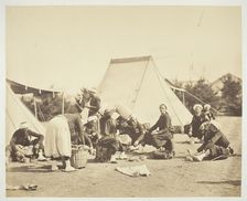 Untitled [Zouaves], 1857. Creator: Gustave Le Gray