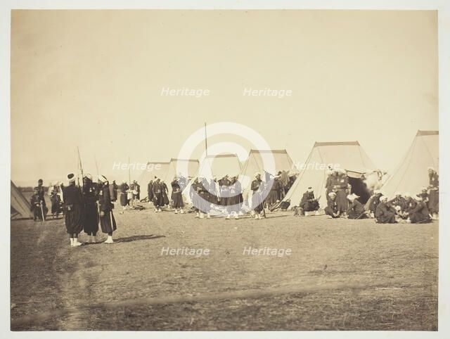 Untitled [Zouaves], 1857. Creator: Gustave Le Gray.